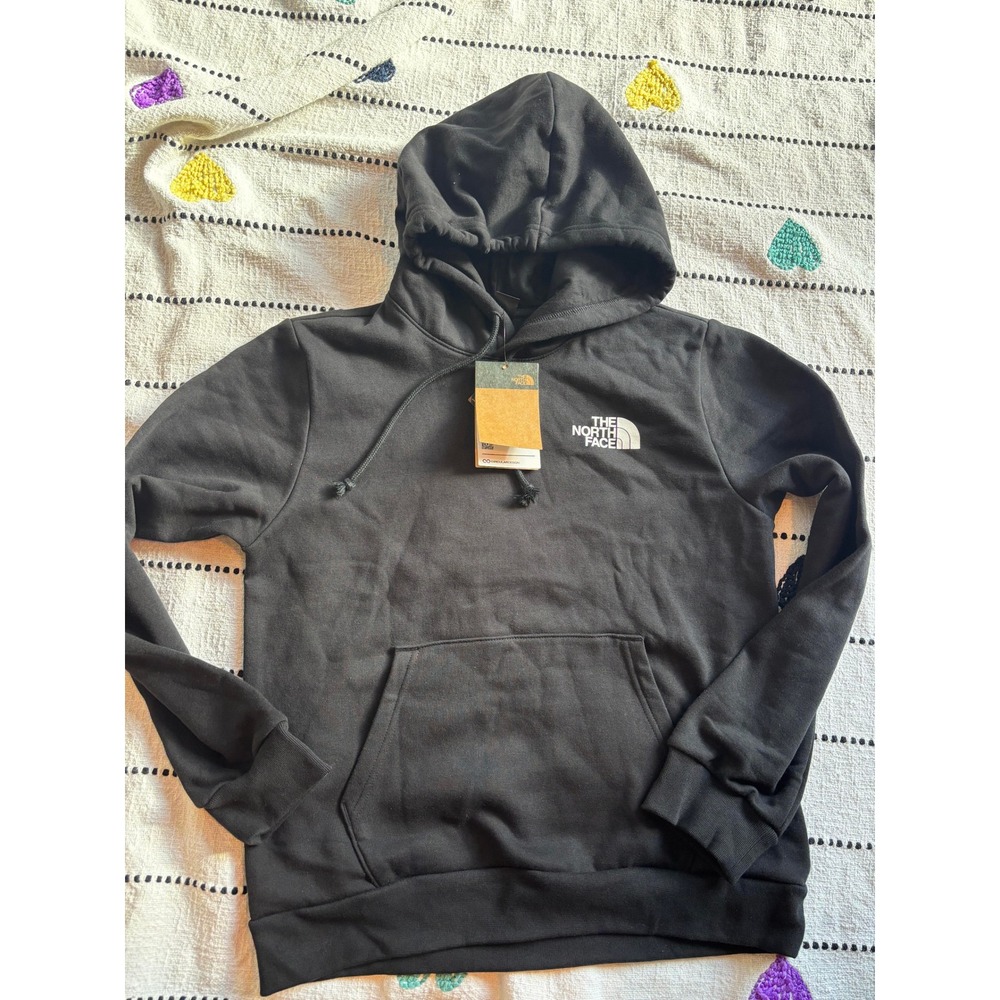The North Face Evo Peaks Hoodie Black Everest Mountain Graphic Womens Medium